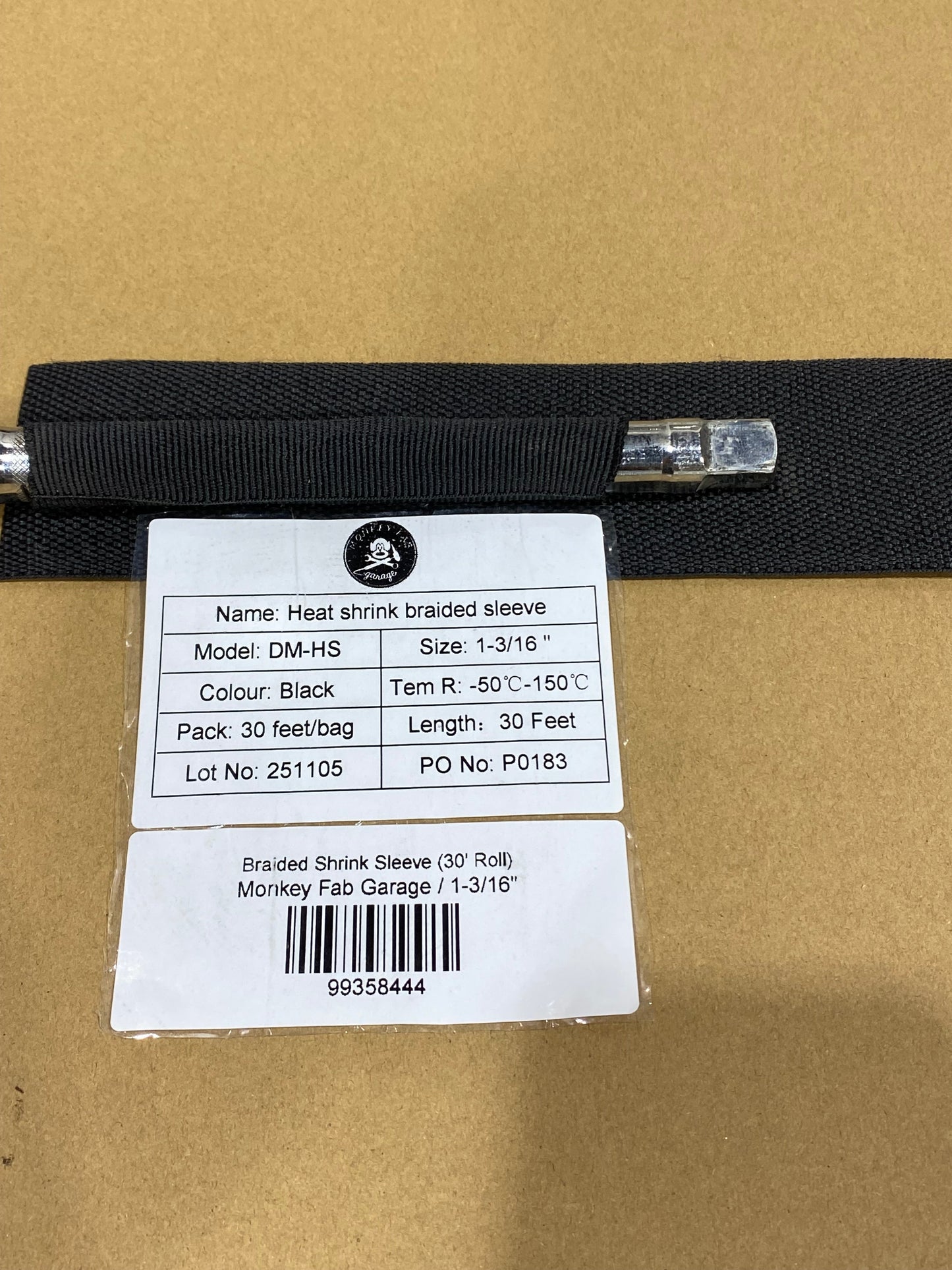 Braided Shrink Sleeve (30' Roll)