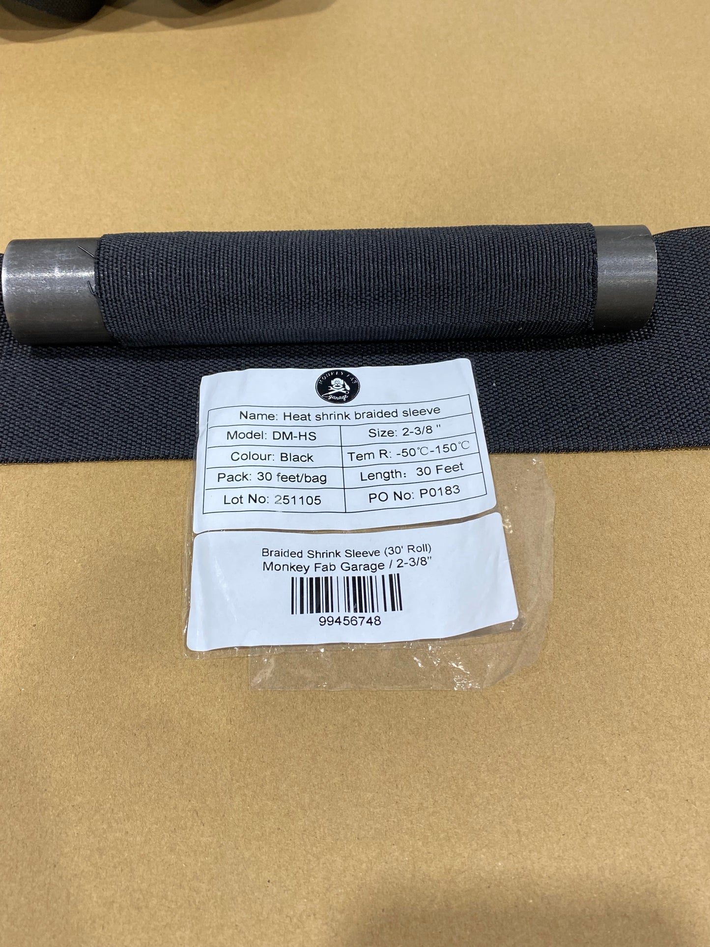 Braided Shrink Sleeve (30' Roll)