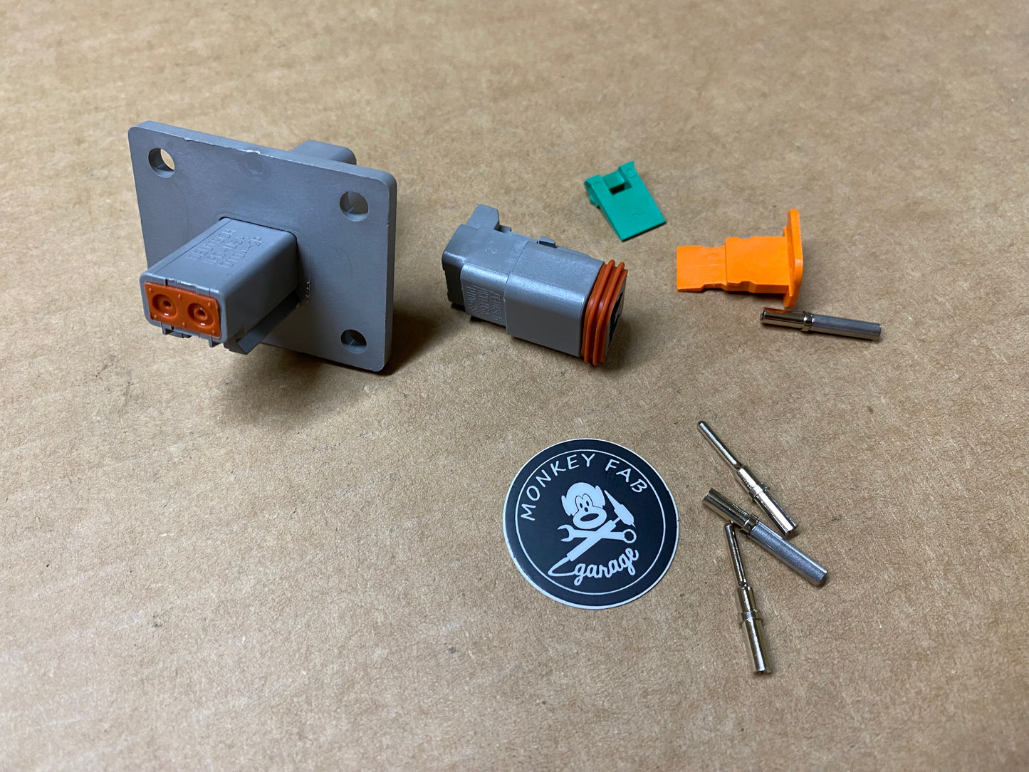 Deutsch Flanged (bulkhead) DT connector