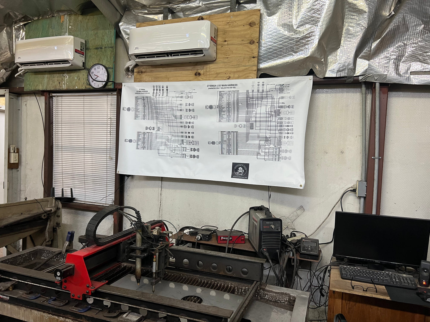 LS Holley Wiring Diagram Banner 3'x6'