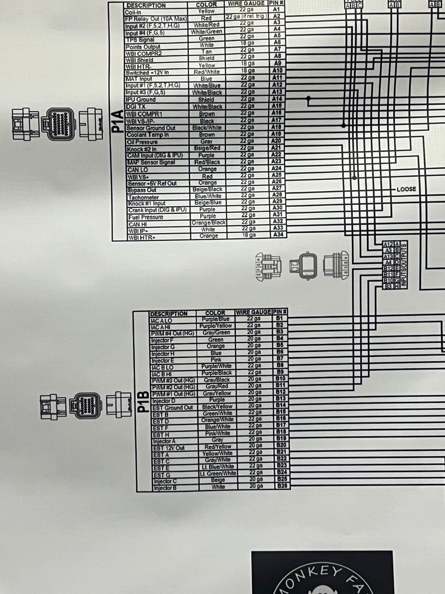LS Holley Wiring Diagram Banner 3'x6'