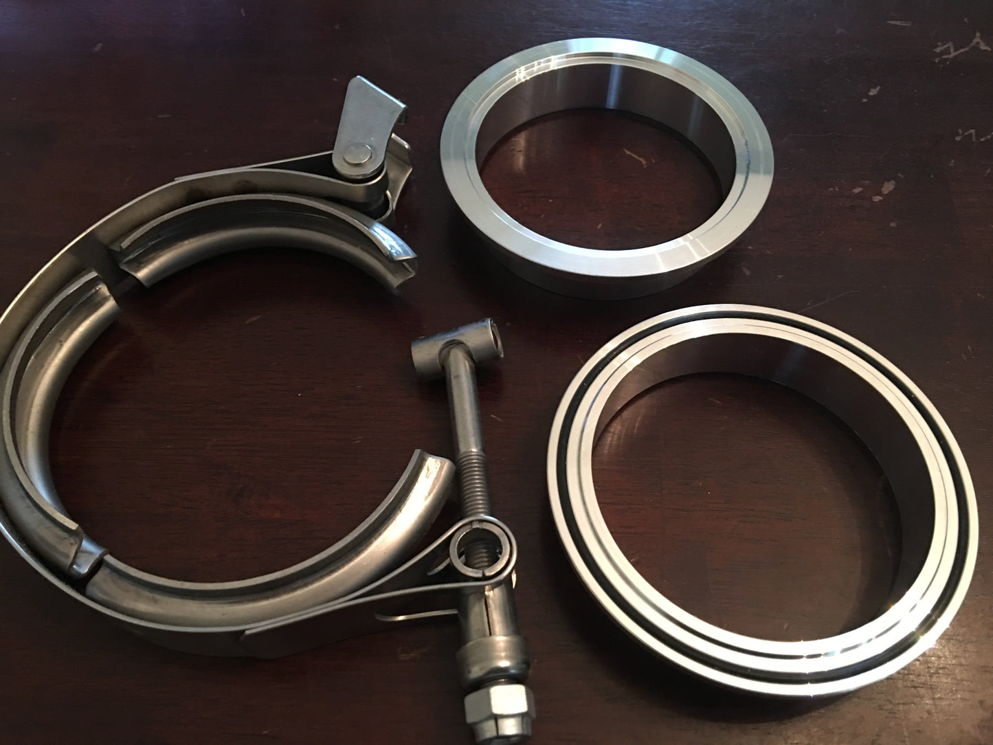 V Band Assembly, Half and half SS & Aluminum, w/Clamp