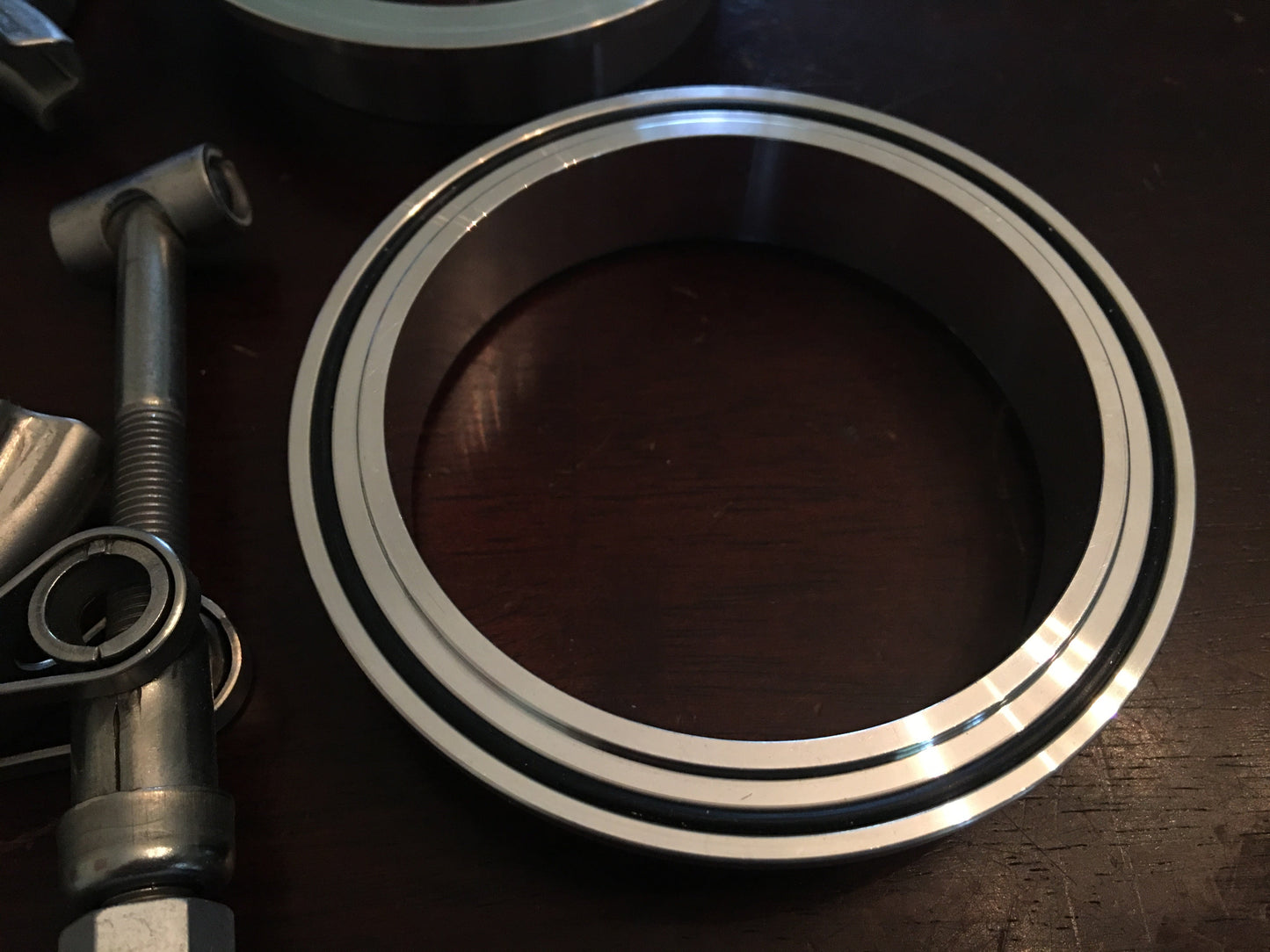 V Band Assembly, Aluminum, Quick disconnect Clamp