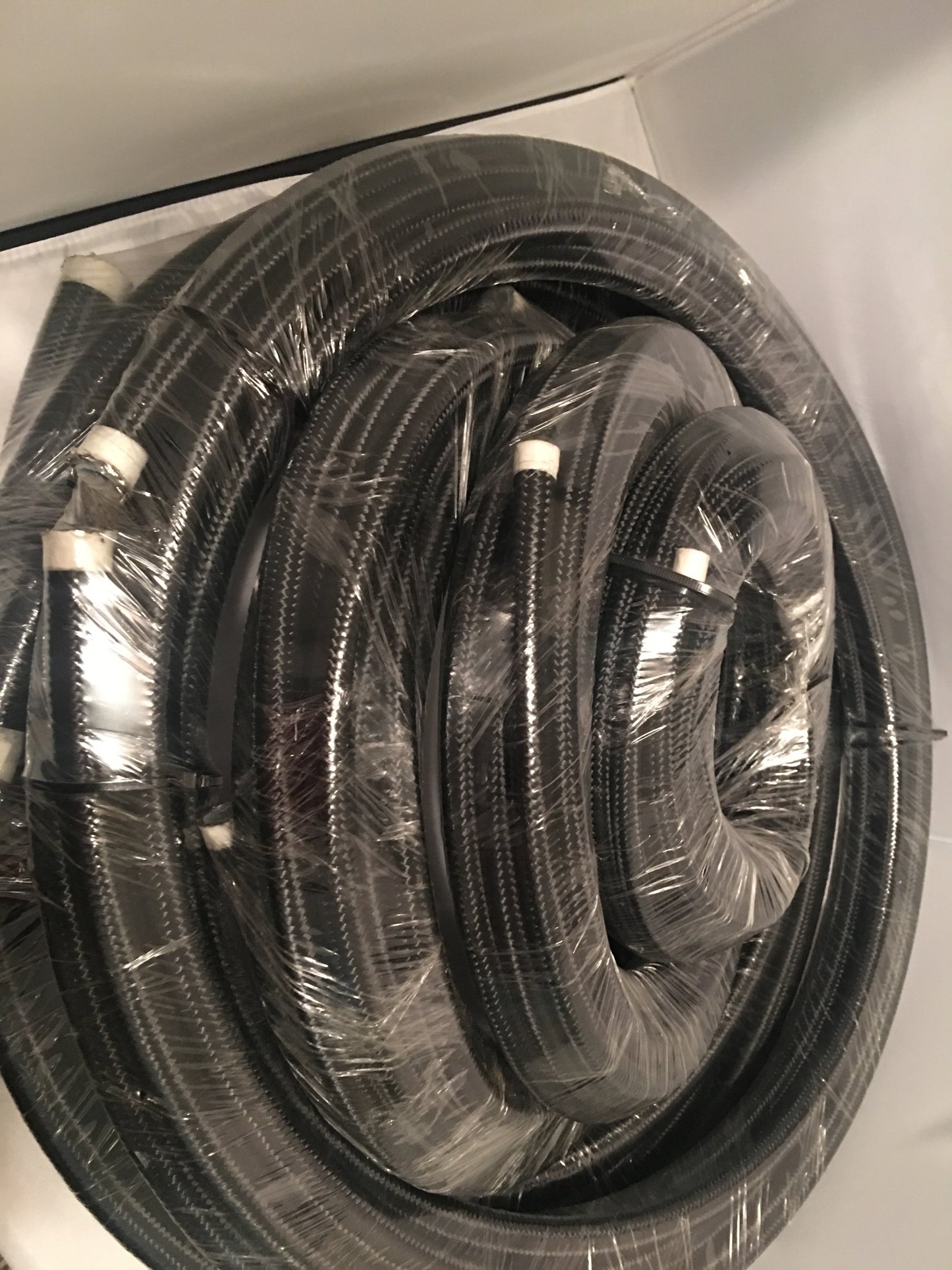 AN Hose, Braided Steel Black Nylon (BULK ROLL)