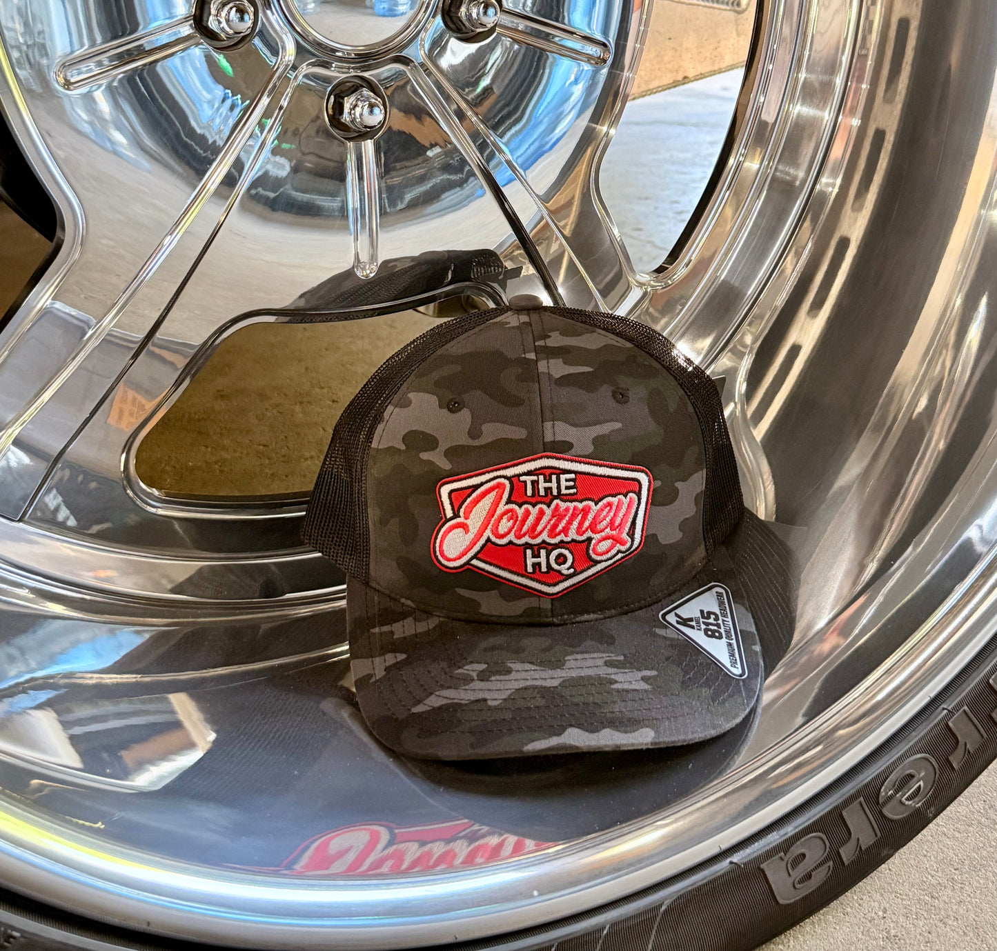 815 Trucker "OG Logo" Black Camo/Black
