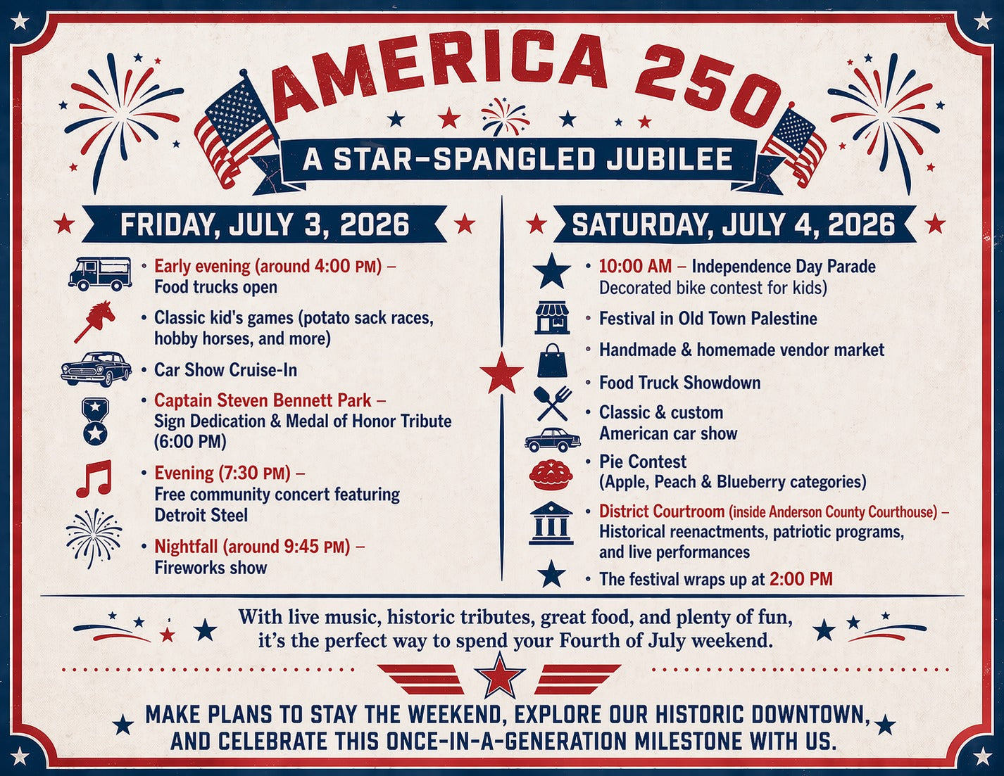 America 250: Car Show Registration