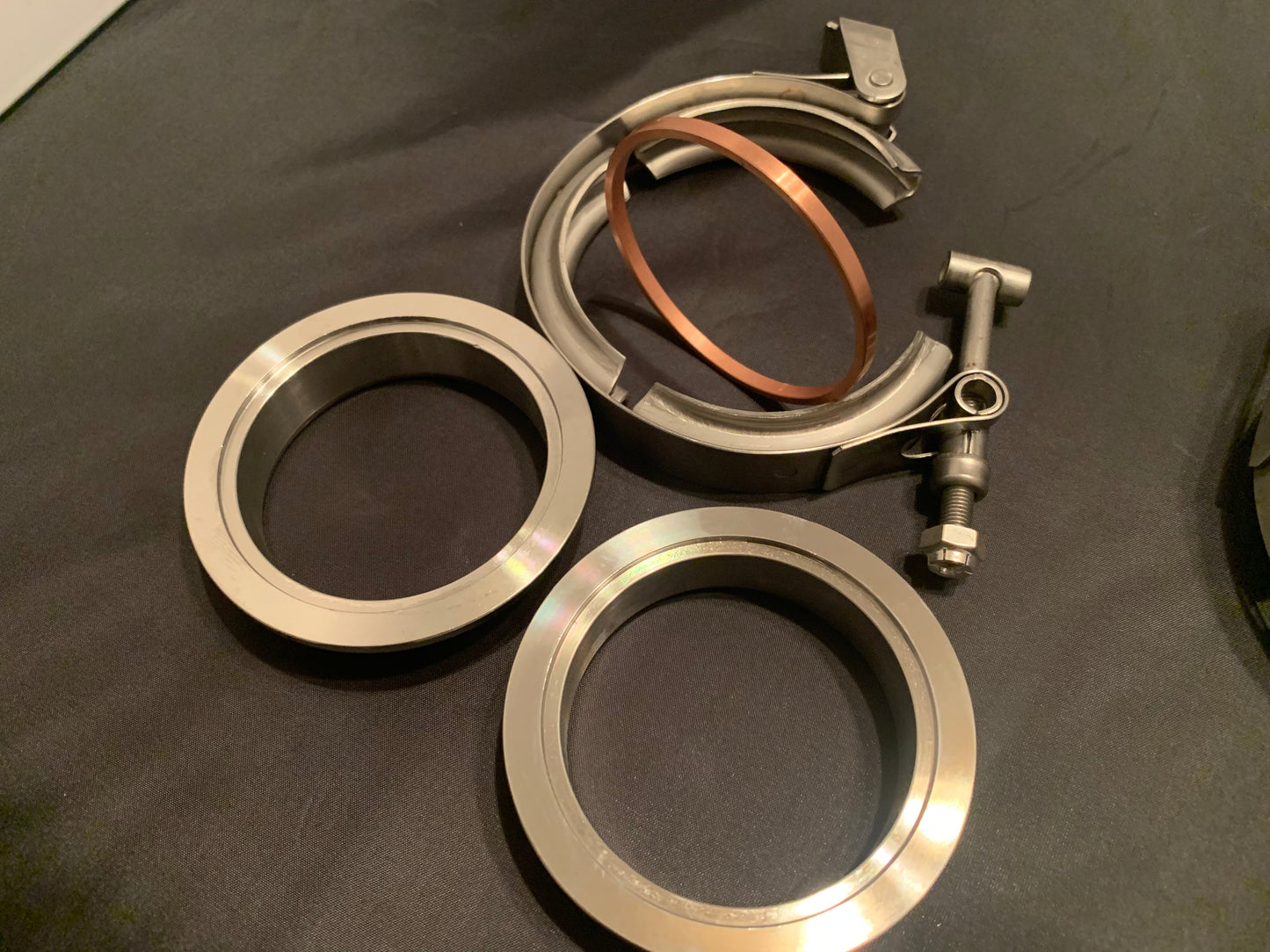 Copper gasket V Band Assembly, Stainless Steel, Quick disconnect Clamp