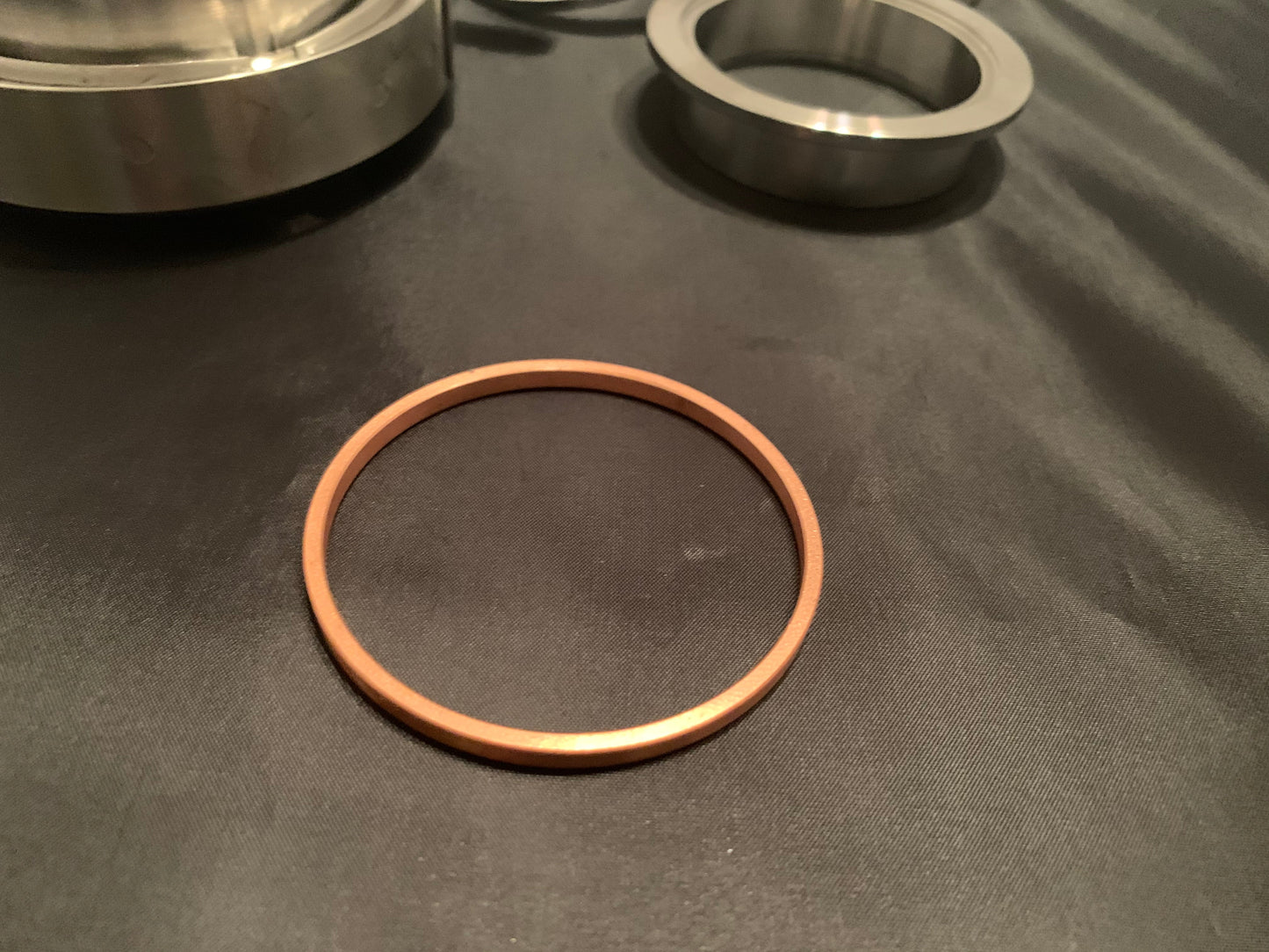 Copper gasket V Band Assembly, Stainless Steel, Quick disconnect Clamp